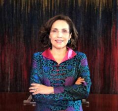 Viviane Morales representing Colombia as ambassador in France